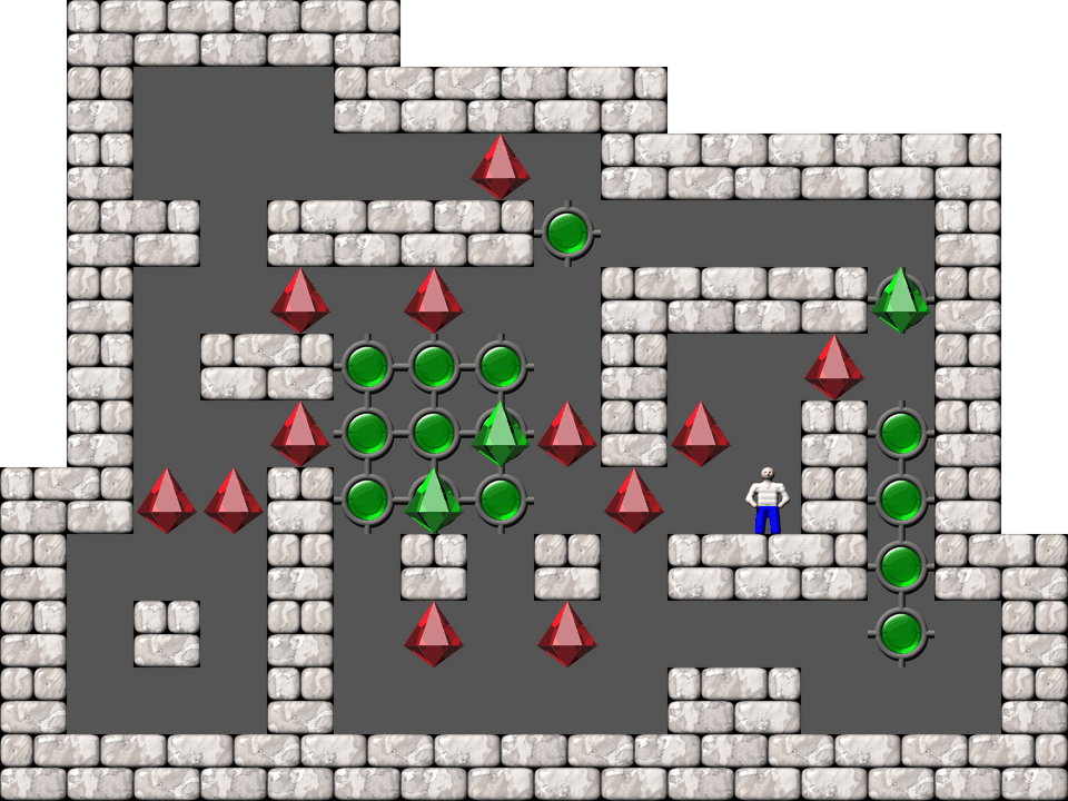 Sokoban 1,000,001 candlelights level 33